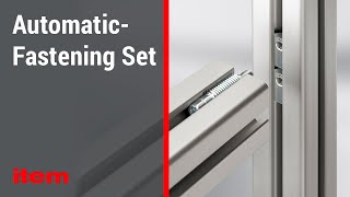 Fasteners for aluminium profiles – AutomaticFastening Set [upl. by West]