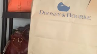 Dooney and Bourke Unboxing 😊 pinkfordjking ocTOTEber [upl. by Ravel754]