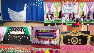 Annual function decoration ideas  stage decoration ideas for school functions  Stage decoration [upl. by Dedie247]