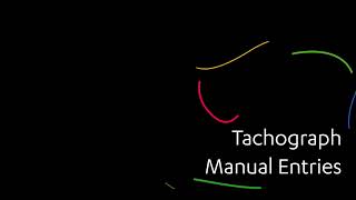 Tacho Manual Entry [upl. by Madson]