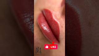 Lip blush Permanent makeup Before and After [upl. by Atreb]