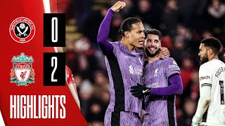 Van Dijk amp Szoboszlai goals down Blades  Sheffield United 02 Liverpool  Premier League highlights [upl. by Neelia]