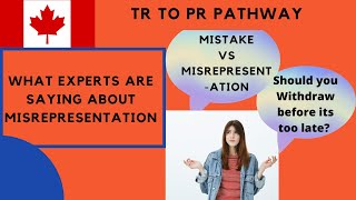 What is Misrepresentation TR to PR Pathway Application MistakesIncomplete vs Misrepresentation [upl. by Ronald481]