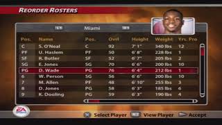 NBA Live 2005 Miami Heat Overall Player Ratings [upl. by Lovmilla397]