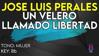 José Luis Perales  Un Velero Llamado Libertad  Karaoke Instrumental  Mujer [upl. by Sebastian]