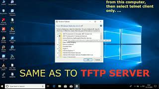 Enable TELNET And TFTP ServerClient [upl. by Enttirb]