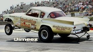 quotSUICIDE KINGquot 61 STUDEBAKER GASSER MELTDOWN DRAGS BYRON [upl. by Cleasta]