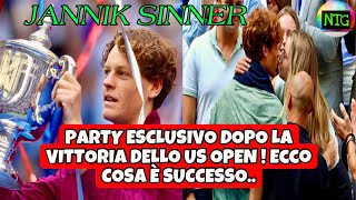 Party Segreto Dopo Gli US Open Scopri Tutti i Dettagli della Serata di Jannik Sinner [upl. by Nicks333]