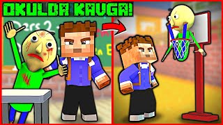 OKULDA KORKUNÇ YARATIKLARLA KAVGA ÇIKTI ALİ BALDİYİ BASKET POTASINA SOKTU 😂 Minecraft [upl. by Monah]