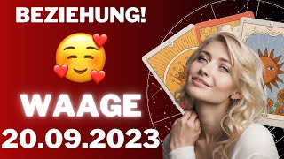 WAAGE ♎️🌹 DIE PERFEKTE PARTNERSCHAFT 💑 Horoskop  20September 2023 waage tarot [upl. by Eanar927]