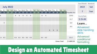 How to Create an Automated Timesheet [upl. by Norha]