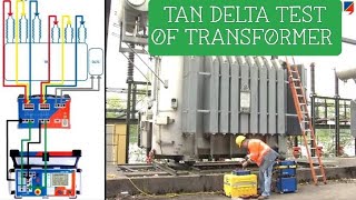 tan delta test of transformer by omicron cpc100kit how to do tan delta test [upl. by Euqinoj]