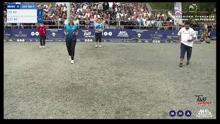 Petanque France Champions 2024 Women single Peyrot Cindy vs DURAND MALORIE [upl. by Rhee]