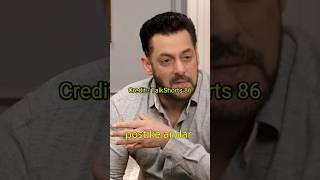 Salman khan youtubeshorts podcast interview selfcare shorts [upl. by Ibbetson]