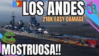 LOS ANDES  Resistente come una corazzata manovrabile come un incrociatore  World of Warships [upl. by Aldarcie]