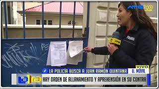 Orden de allanamiento y aprehensión contra Juan Ramón Quintana [upl. by Alyhc]