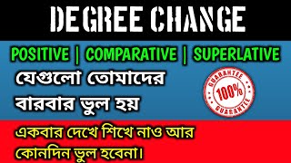 Learn Degree Change PositiveComparativeSuperlative  Common Mistakes Explained [upl. by Patrizio]