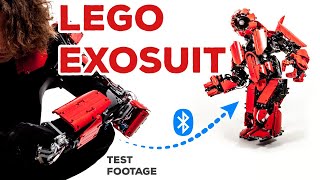 Wearable LEGO Exoskeleton Controls LEGO Robot [upl. by Elime221]