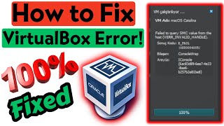 Failed to Query SMC Value From The Host verrinvalidhandle VirtualBox macOS [upl. by Einegue]