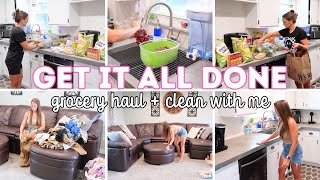 GET IT ALL DONE  CLEAN WITH ME  GROCERY HAUL AND MEAL PLAN [upl. by Oigres]