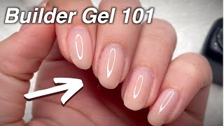 Builder Gel For Beginners  How To Use A Builder In A Bottle 💗 [upl. by Dragon]