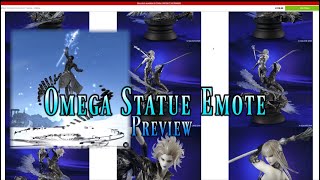 FFXIV Omega Statue Emote  First Look [upl. by Etty]