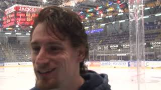 INTERVIEW Max Hermens post game Tilburg Trappers  Essen 51 Oberliga Nord 3112024 [upl. by Lontson]