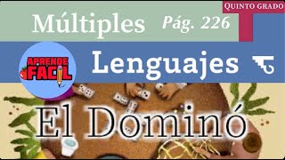 quotEl dominóquot Múltiples lenguajes 5to grado Audiolibro Nuevos libros [upl. by Niarb670]