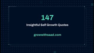 147 Insightful Self Growth Quotes GROWTH MINDSET selfhelp [upl. by Freda]