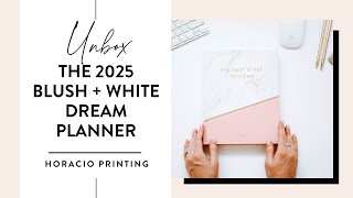 Unbox The 2025 Blush  White Dream Planner [upl. by Adonis]