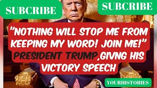 PRESIDENT TRUMPS VICTORY SPEECH [upl. by Aramak]