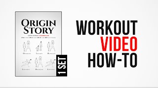 Origin Story Workout  HowTo   One Set  by DAREBEE [upl. by Alolomo]