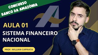 Aula 01  Sistema Financeiro Nacional  Concurso Banco da Amazônia BASA  2022 [upl. by Cohen]