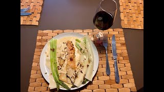 Grüner Spargel mit Lachs und Lasagneplatten [upl. by Ettenoitna]