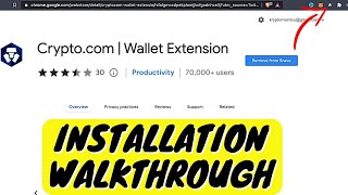 Cryptocom DeFi Wallet Extension Chrome amp Brave Browser [upl. by Camfort]