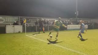 Runcorn Linnets vs Newcastle Town 08102024 Lewis Doyle fires over [upl. by Yttocs]