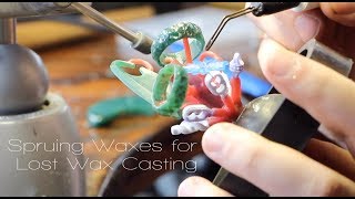 Sprueing Waxes for Lost Wax Casting [upl. by Ociredef]