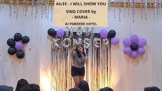 Ailee 에일리  I will show you 보여줄게 SING COVER by  MARIA  at PARDEDE HOTEL [upl. by Lamrouex]