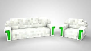 Minecraft Sofa Rig free  Cinema 4D [upl. by Kcirderf]