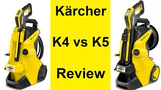 Karcher K4 vs K5 High Pressure Washer Comparison Review [upl. by Enoid]