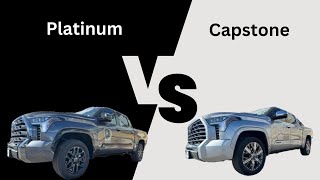 Toyota Tundra Platinum vs Capstone [upl. by Annayk]