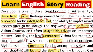 Panchatantra Stories in Hindi and English  Learn English Through Story Reading [upl. by Valma]