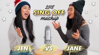 2018 Top Songs SING OFF Mashup vs my sister   JENerationDIY [upl. by Jenne]