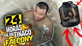 🔥24 HORAS DENTRO DE UN TINACO CON AGUA 🔥 FALCONY [upl. by Rutger]