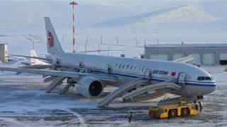 AIR CHINA BOEING 777 EMERGENCY LANDING Russia Anadyr [upl. by Revart147]