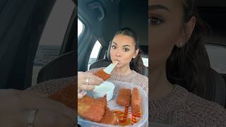 Chilis Nashville hot mozzarella sticks are INSANE 😍🌶️ eatwithme mukbang [upl. by Audie]