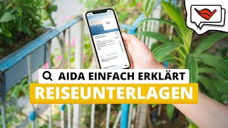 Reiseunterlagen AIDA Ticket  AIDA einfach erklärt 💡 [upl. by Leiser]