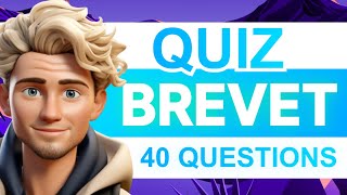 QUIZ BREVET  40 Questions pour vous TESTER 🧠🧬 [upl. by Yrotciv]