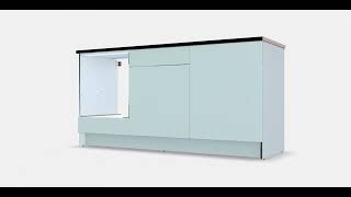 KNOXHULT Base cabinet with doors and drawer 1  3DArt  Store [upl. by Godard]