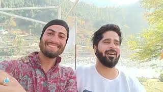 the umar and waris wani k sath India pok border keran velly explore new vlog [upl. by Ahsakat264]